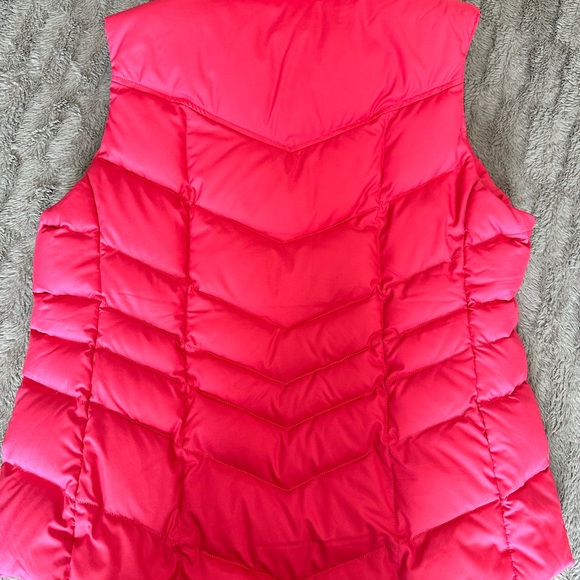 LANSโS END padded vest with goose feather used as a new strong pink, size L - Picture 8 of 13